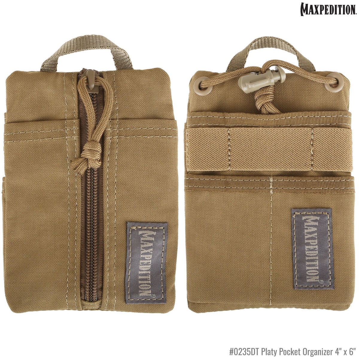 Maxpedition Platy Black Pocket Organiser 4" x 6"