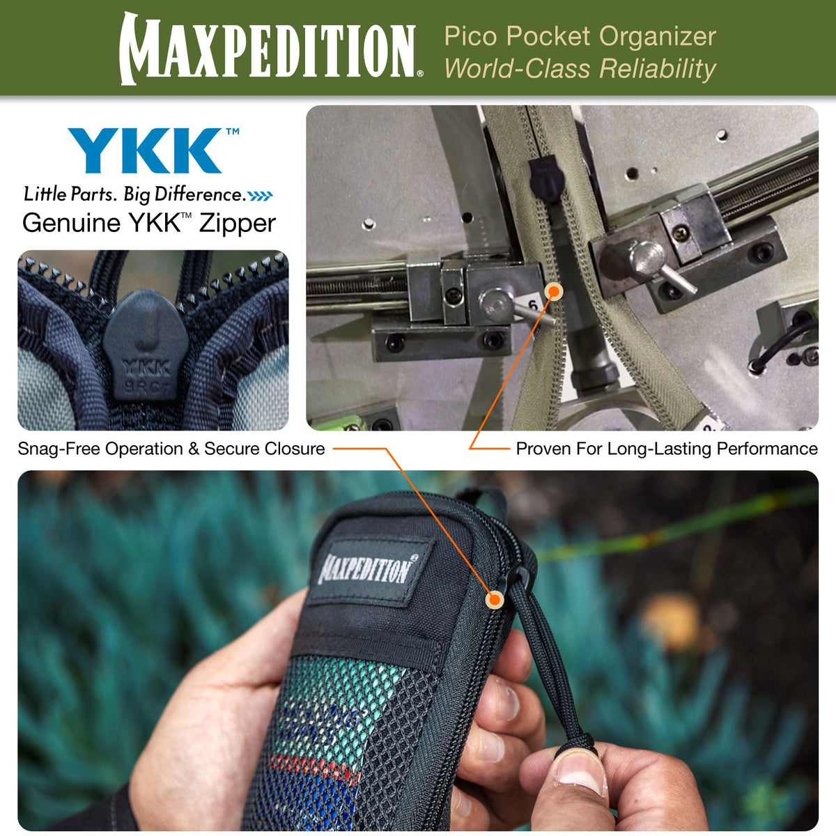 Maxpedition Pico OG Green Pocket Organiser