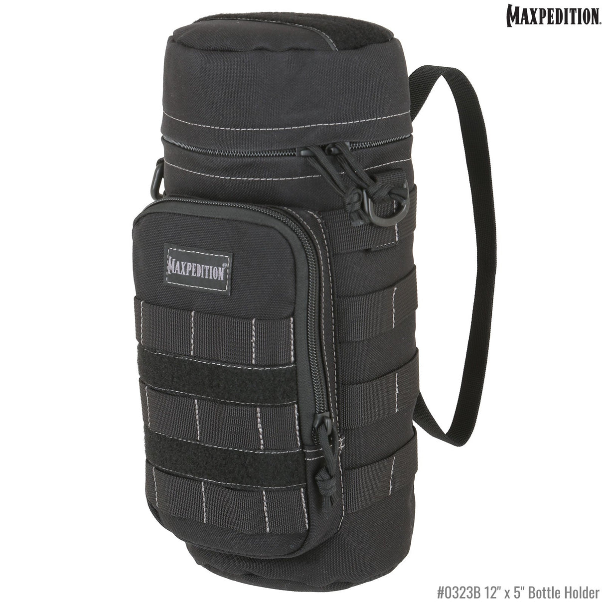 Maxpedition 12" x 5" Black Bottle Holder