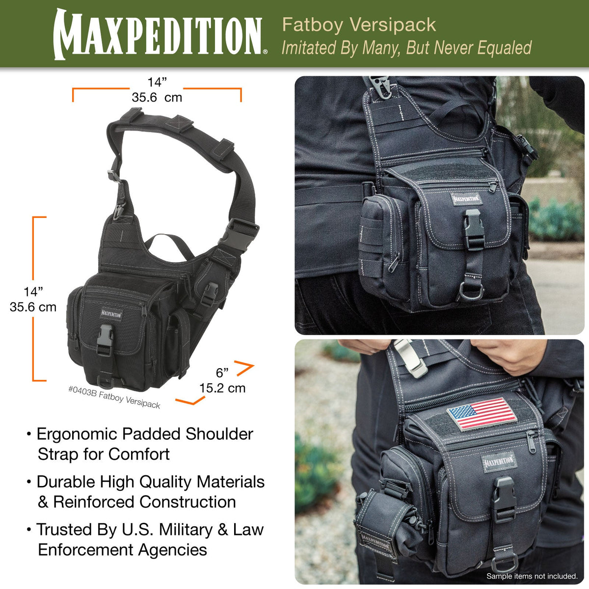 Maxpedition FatBoy Black Versipack