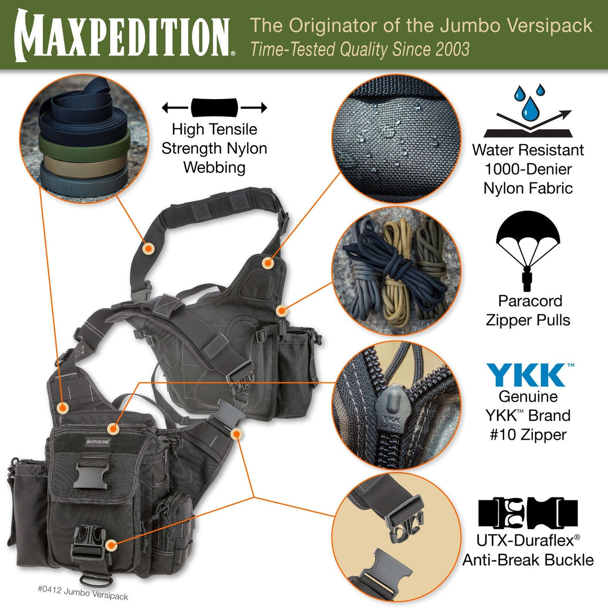 Maxpedition Jumbo Wolf Grey Versipack