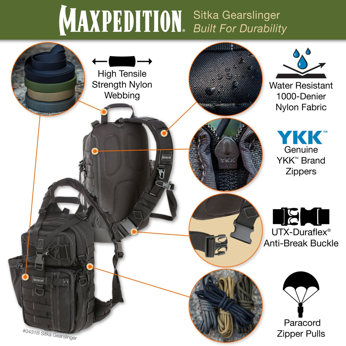 Maxpedition Sitka Khaki Foliage Gearslinger
