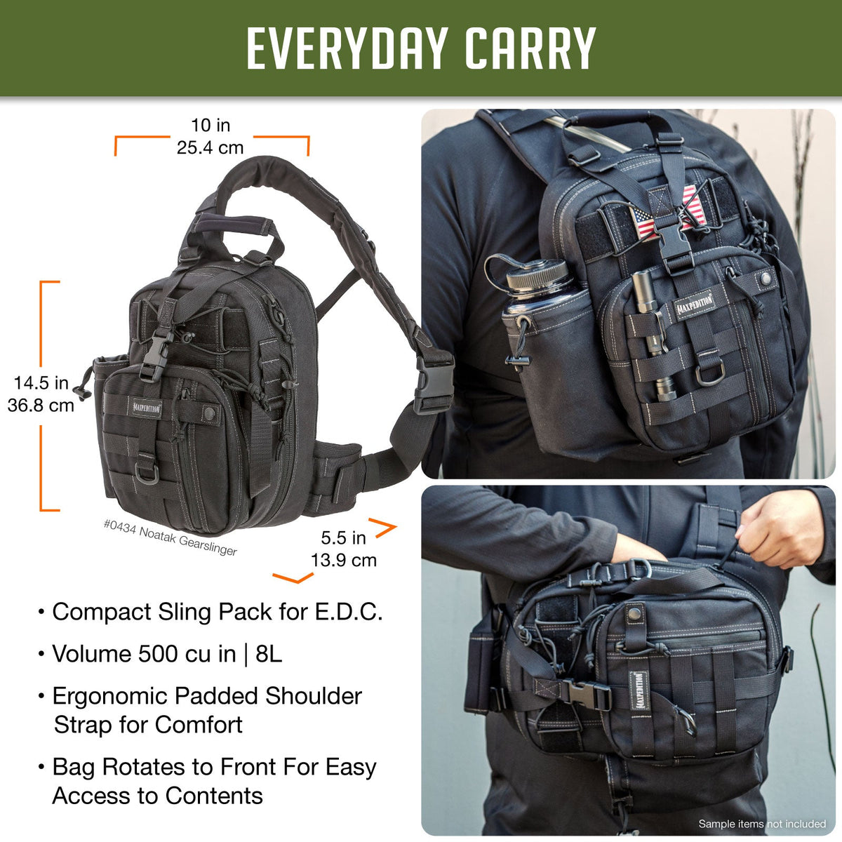 Maxpedition Noatak Black Gearslinger