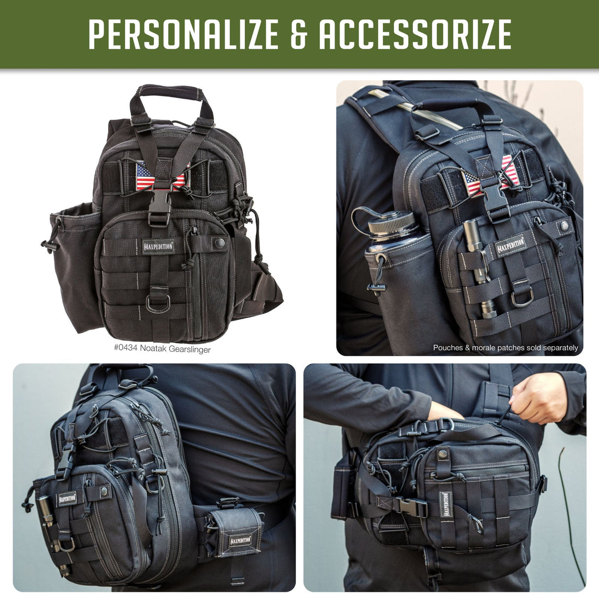 Maxpedition Noatak Black Gearslinger
