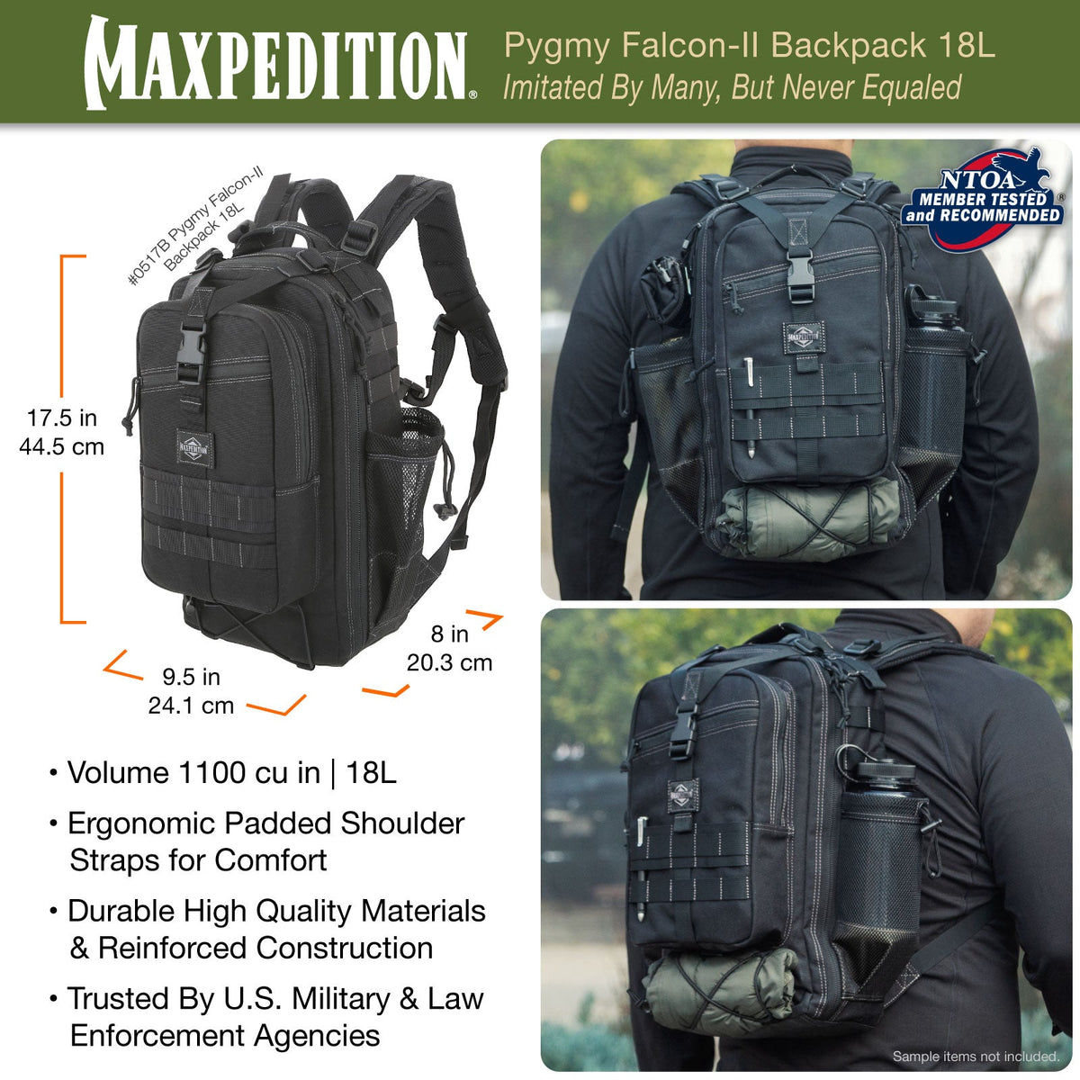 Maxpedition Pygmy Falcon-II Wolf Grey Backpack