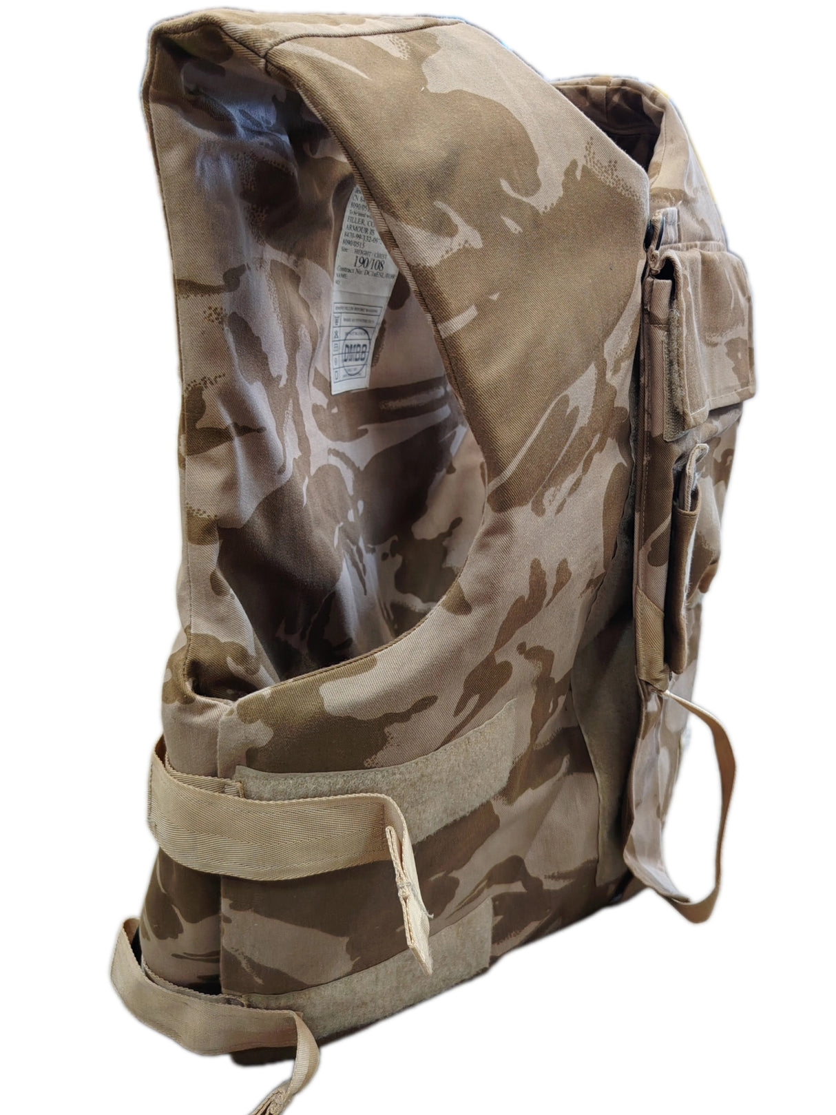 British Military Bullet Proof Vest Combat Body Armour - Desert DPM