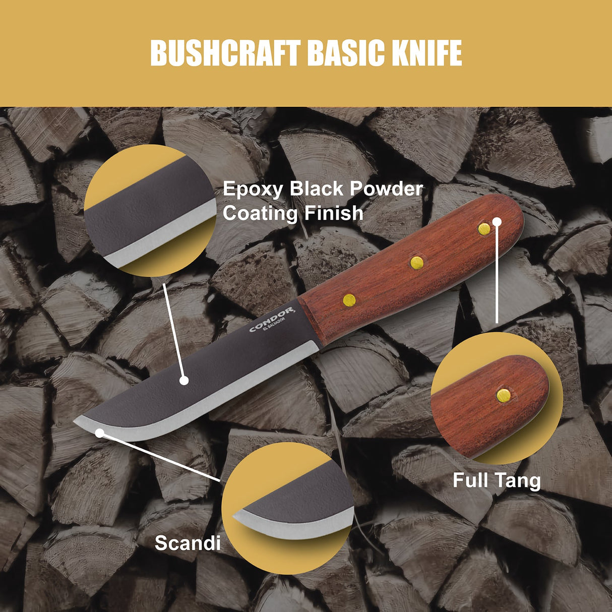 Condor Bushcraft Basic Fixed Blade Knife