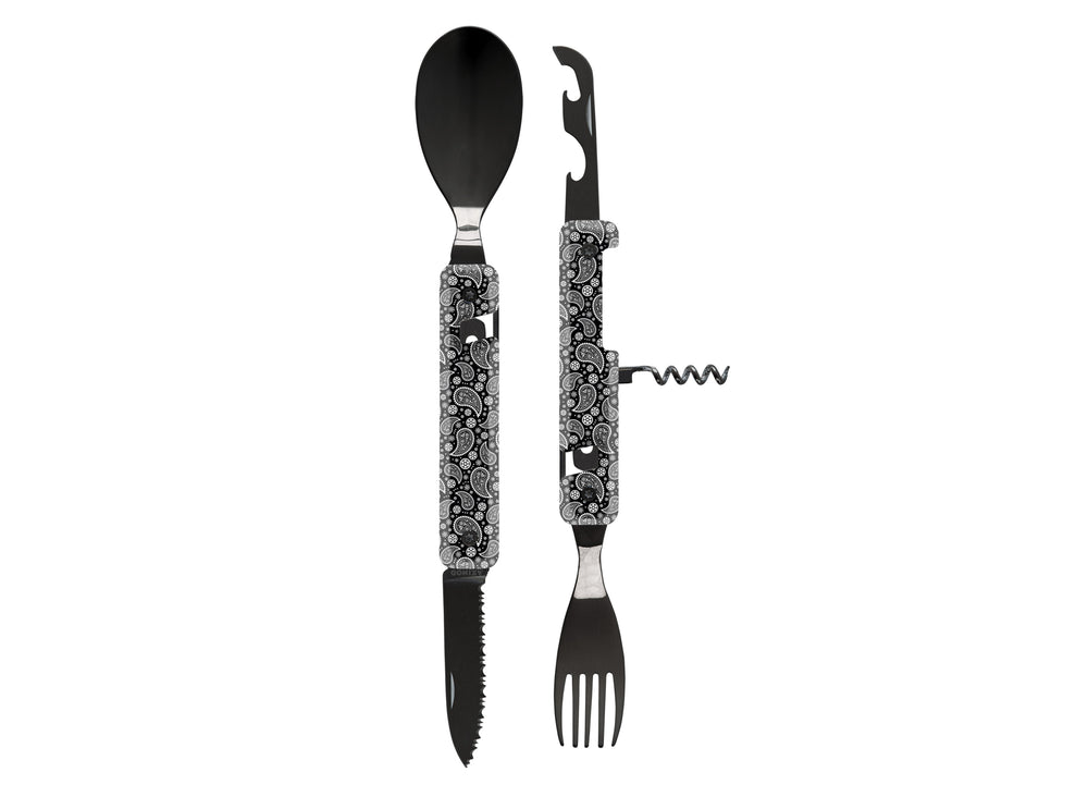Akinod Multifunction Magnetic Cutlery (Black Mirror Finish)