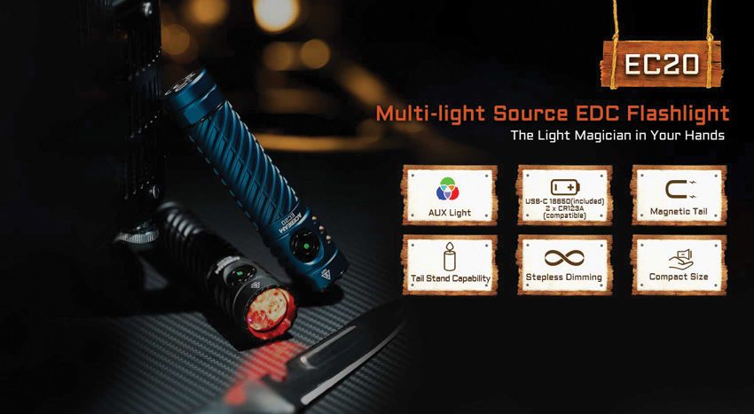 Acebeam EC20 Flashlight Black