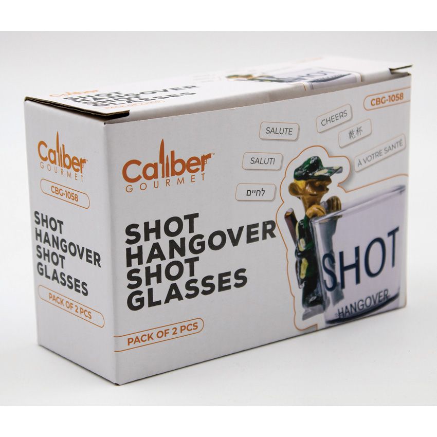 Caliber Gourmet Hangover Shot Glass Set