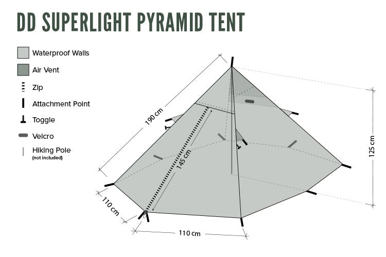 DD Hammocks SuperLight - Pyramid Tent