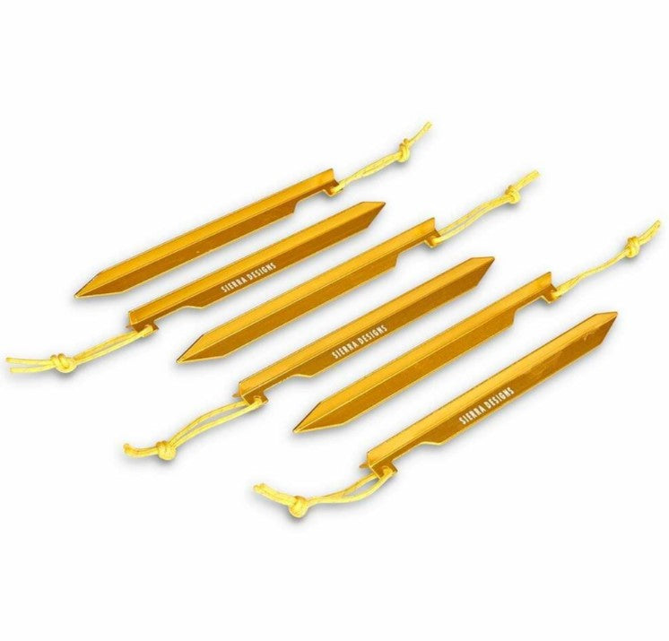 Sierra Designs Fl-Stake Tent Stakes - 6 Pack