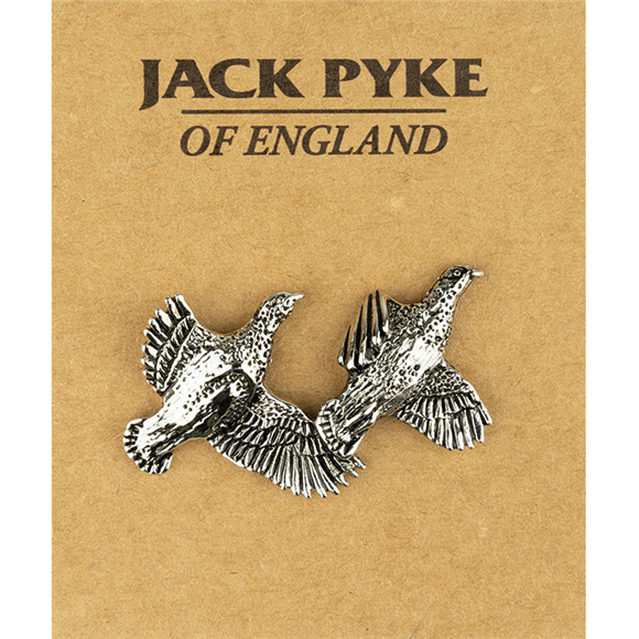 Jack Pyke Brace Of Partridge Pin Badge