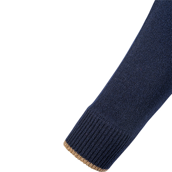 Jack Pyke Ashcombe 100% Lambswool Crewknit - Navy