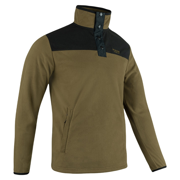 Jack Pyke Snap Neck Fleece Top - Dark Mustard