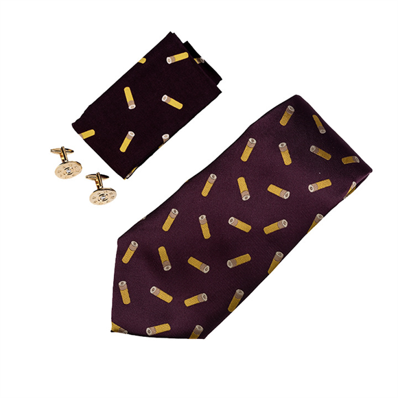 Jack Pyke Tie Hanky And Cufflinks Gift Set - Cartridge