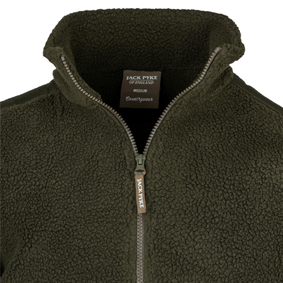 Jack Pyke Sherpa Pullover - Dark Olive