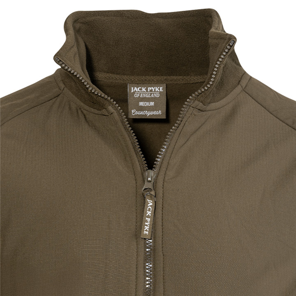 Jack Pyke Bleasdale Half Zip Fleece Top - Dark Olive