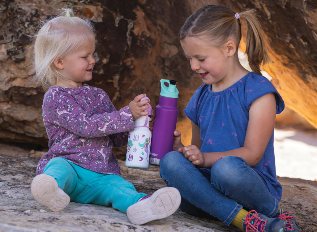 Klean Kanteen 355ml Classic Kid's Insulated Water Bottle with Sport Cap