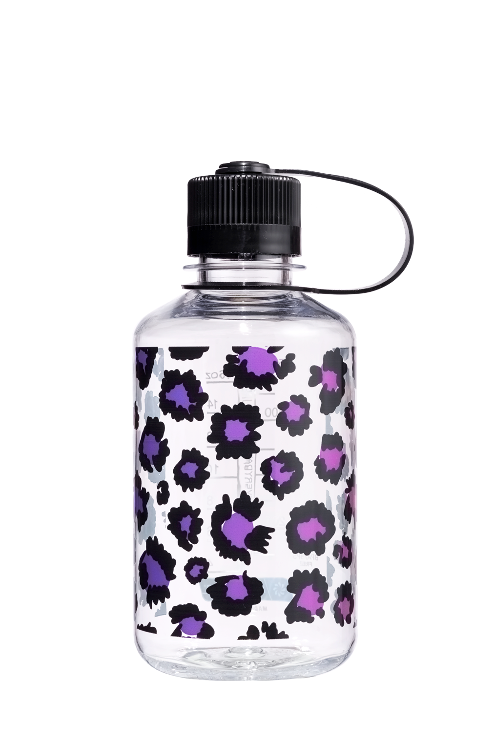 Nalgene 16oz / 0.5L Sustain Narrow Mouth Bottle - Clear Rainbow Cheetah Print