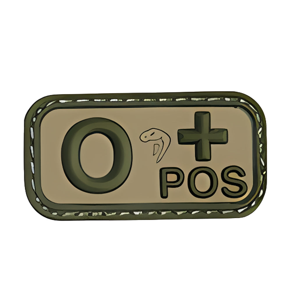 Viper 0 Positive Green Blood Group Patch