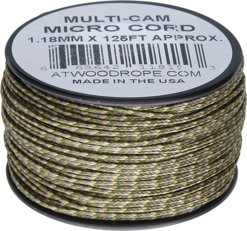 Atwood Rope MFG Micro Cord 125ft Multi-Cam