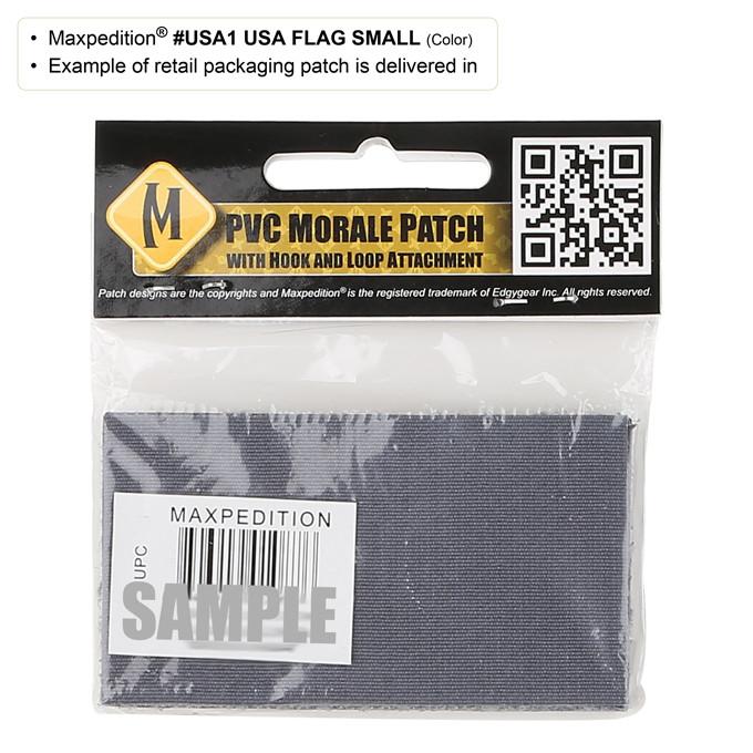 Maxpedition USA Flag (Firefighter Thin Red Line) Patch Small