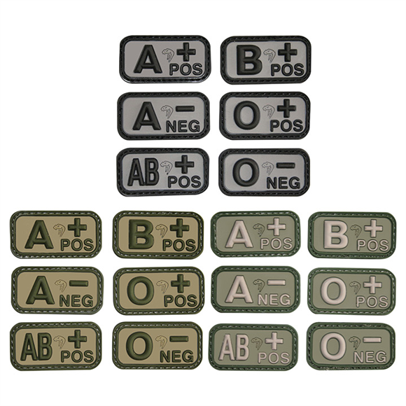 Viper B Positive Green Blood Group Patch