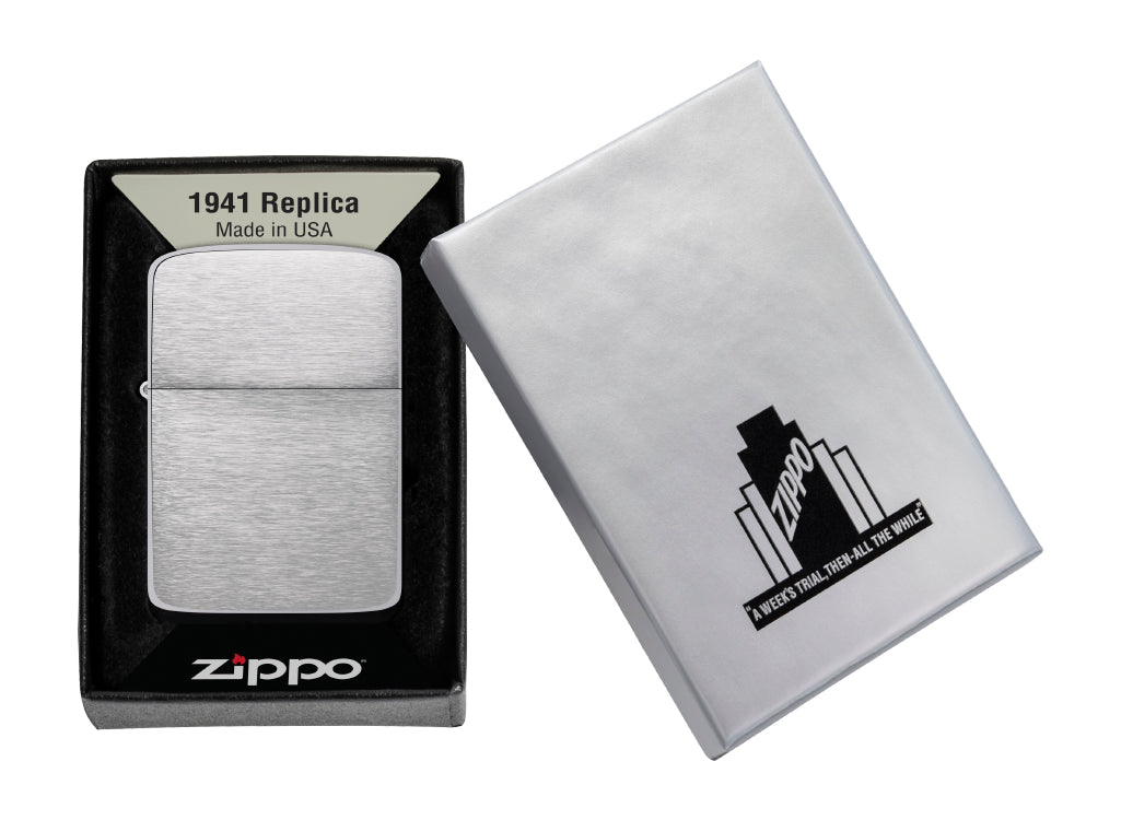 Zippo Brushed Chrome 1941 Replica Lighter