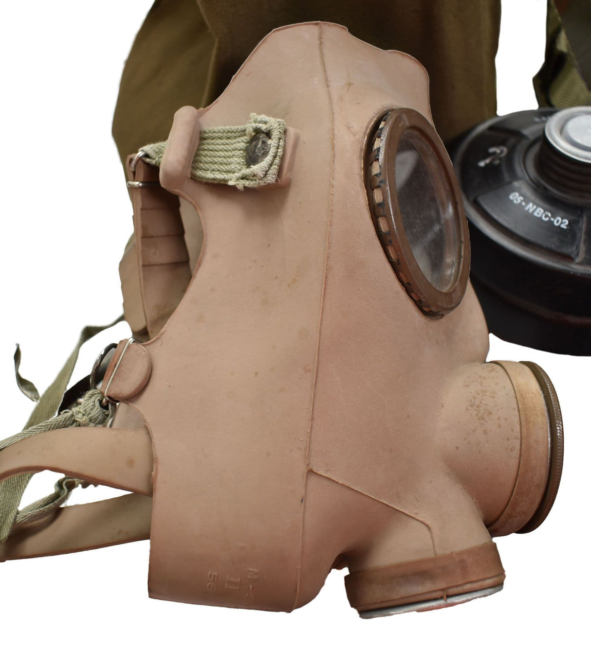 Belgian Military M51 Gas Mask With Filter & Bag