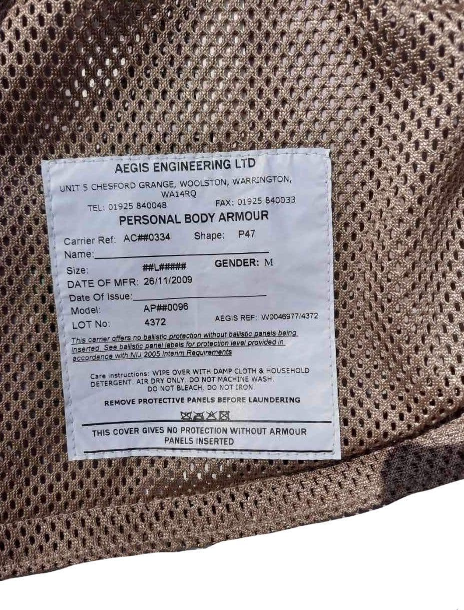 British Military Aegis Personal Body Armour - Brand New