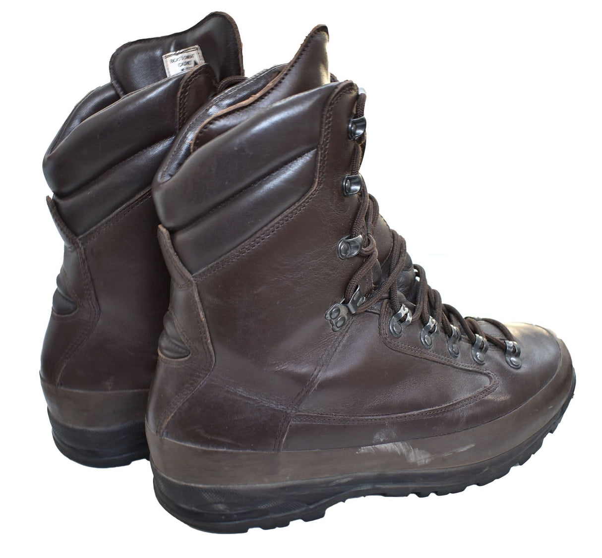British Military Cold Wet Weather Brown Leather Combat Boots