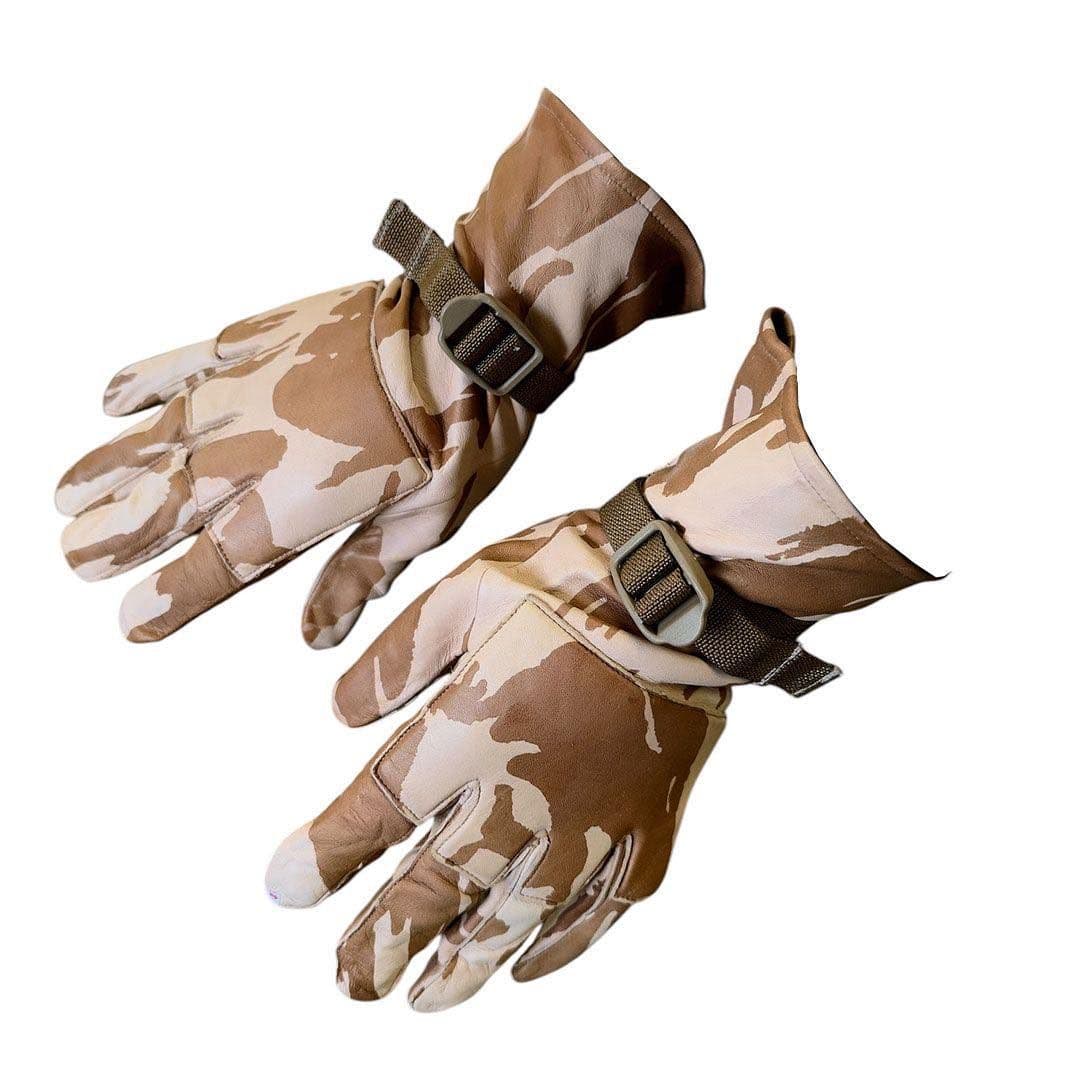 British Military Desert Warm Weather Leather Combat Gloves
