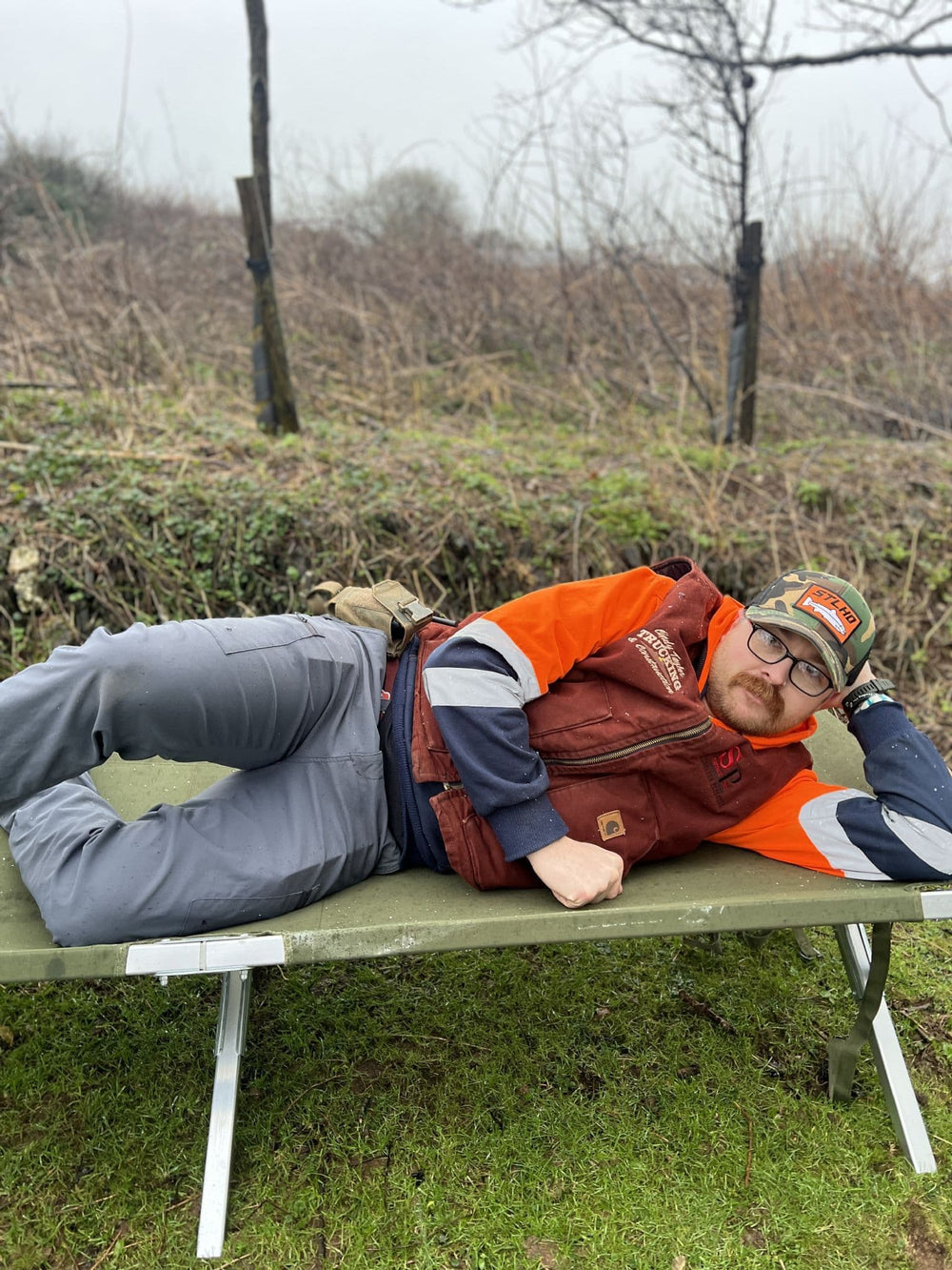 British Military Folding Deluxe Camp Bed