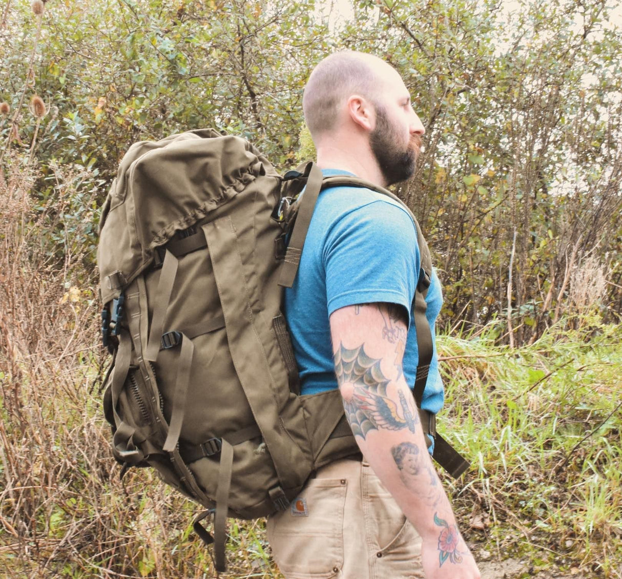 British Military Infantry Bergen Rucksack - Olive Green