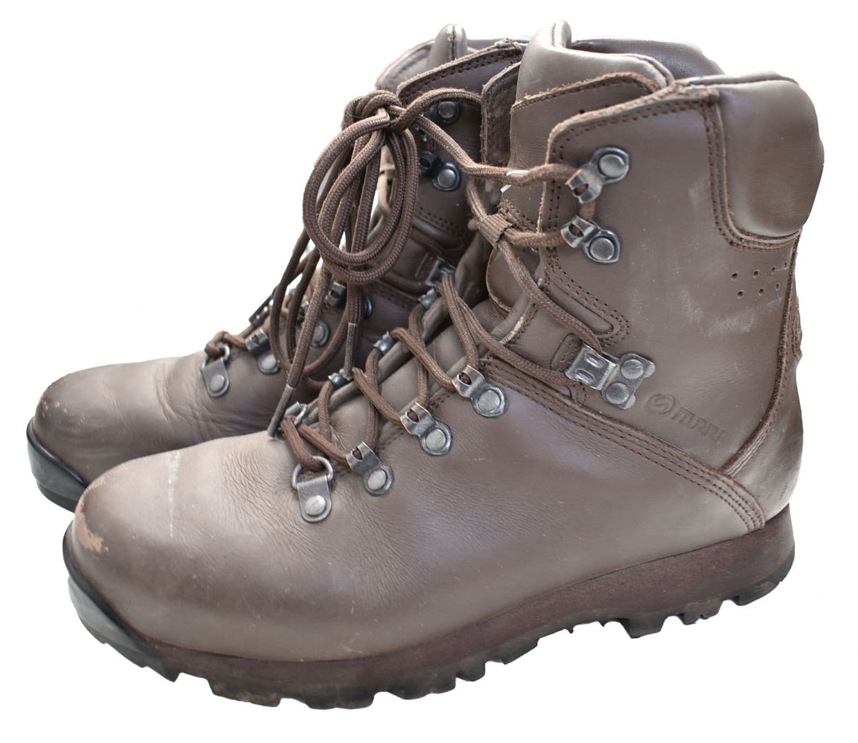 British Military Men's Iturri Brown Leather Patrol Boots