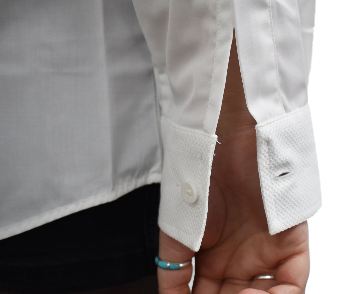 British Military Surplus Women's 2 Officer Long Sleeve White Dress Shirt