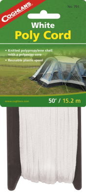Coghlan's 50-Foot White Poly Cord with 6mm Diameter