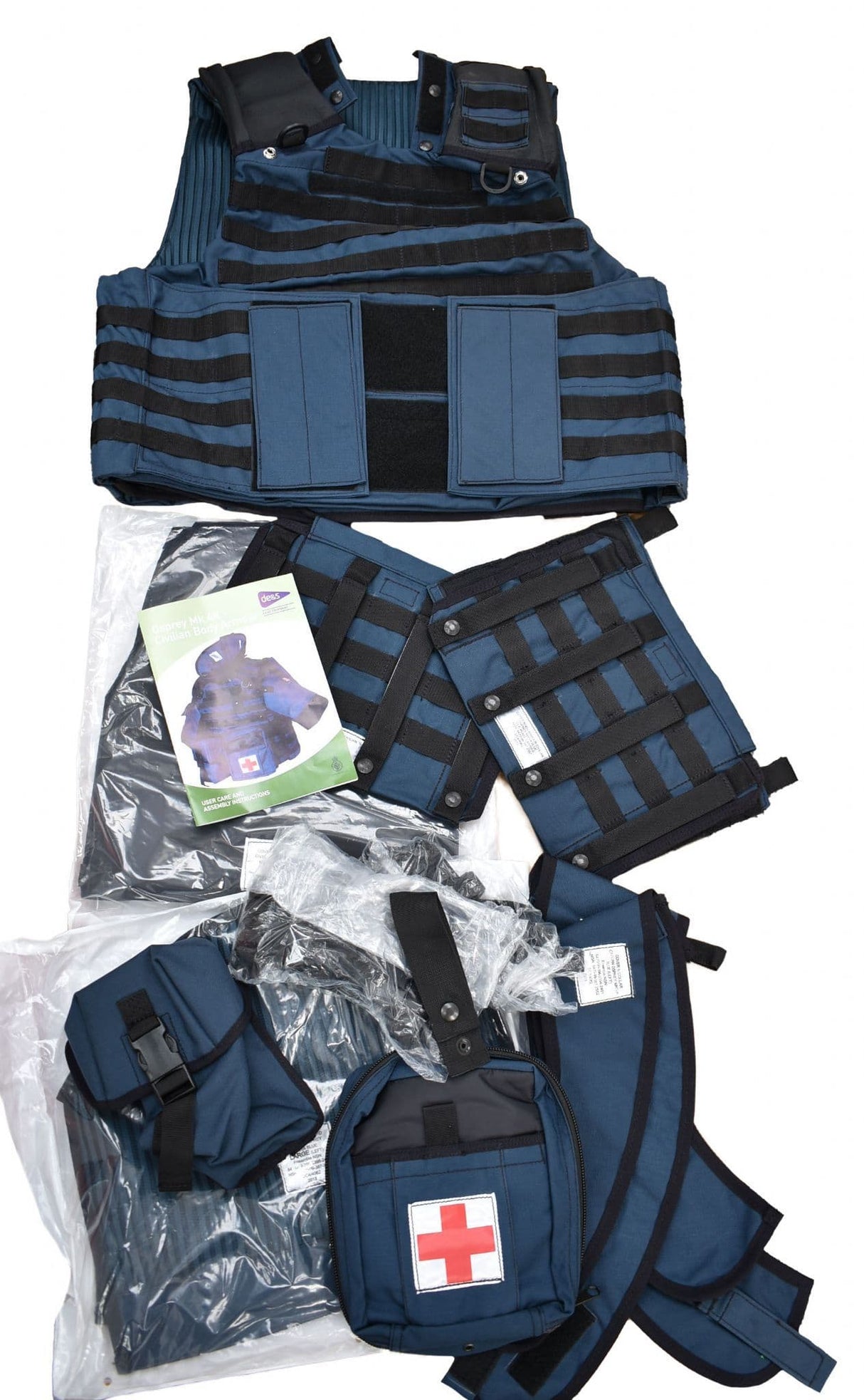CQC Osprey MK4A Blue Civilian Body Armour Complete Set - Brand New