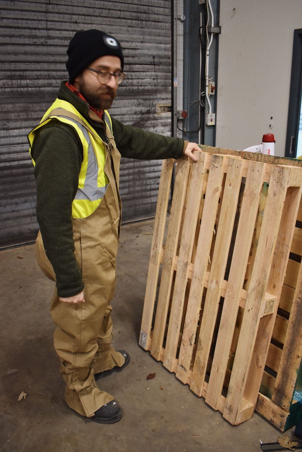 Czech Military Tan Waxed Bib & Brace Cotton Trousers