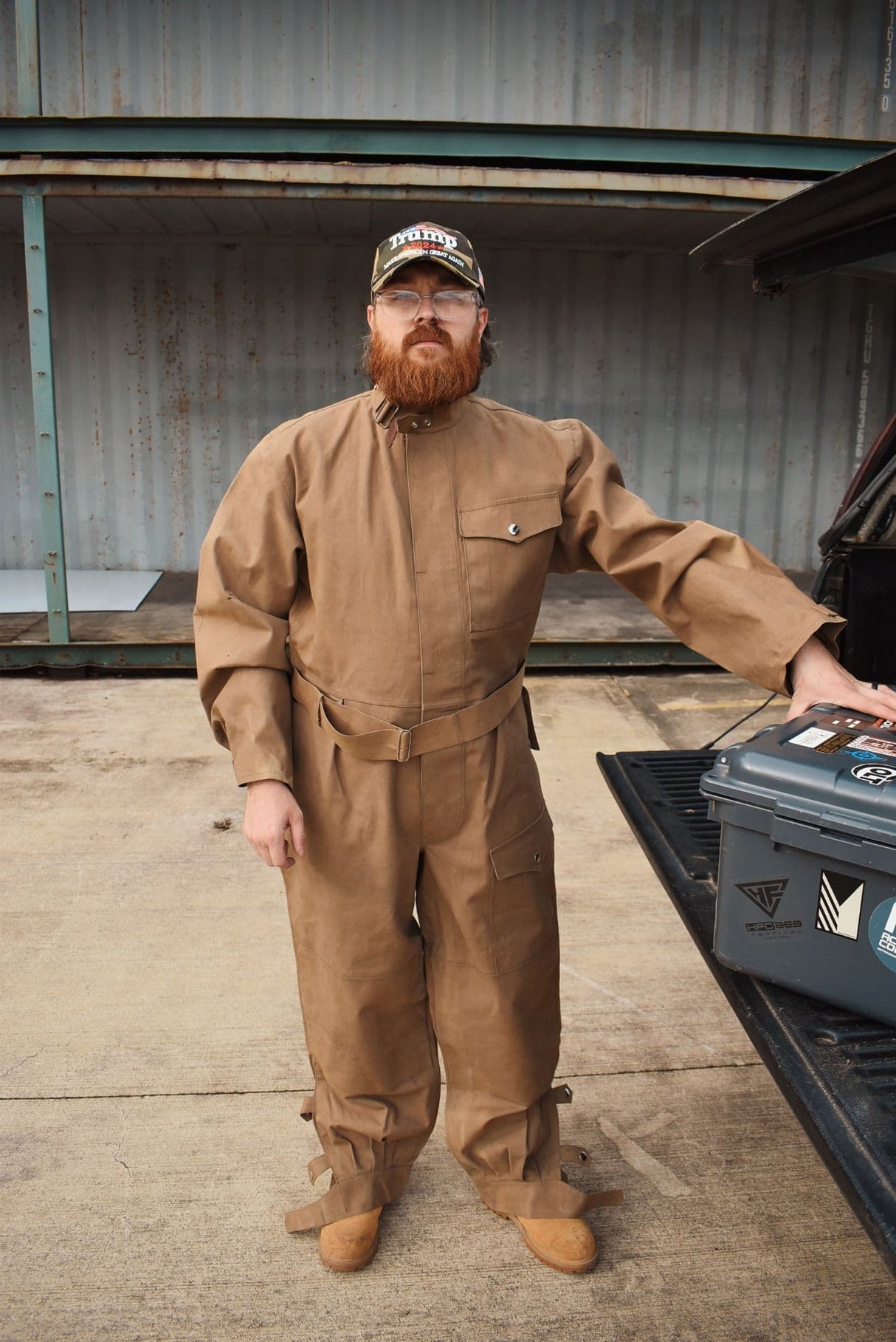 Czech Military Tan Waxed Cotton Overalls