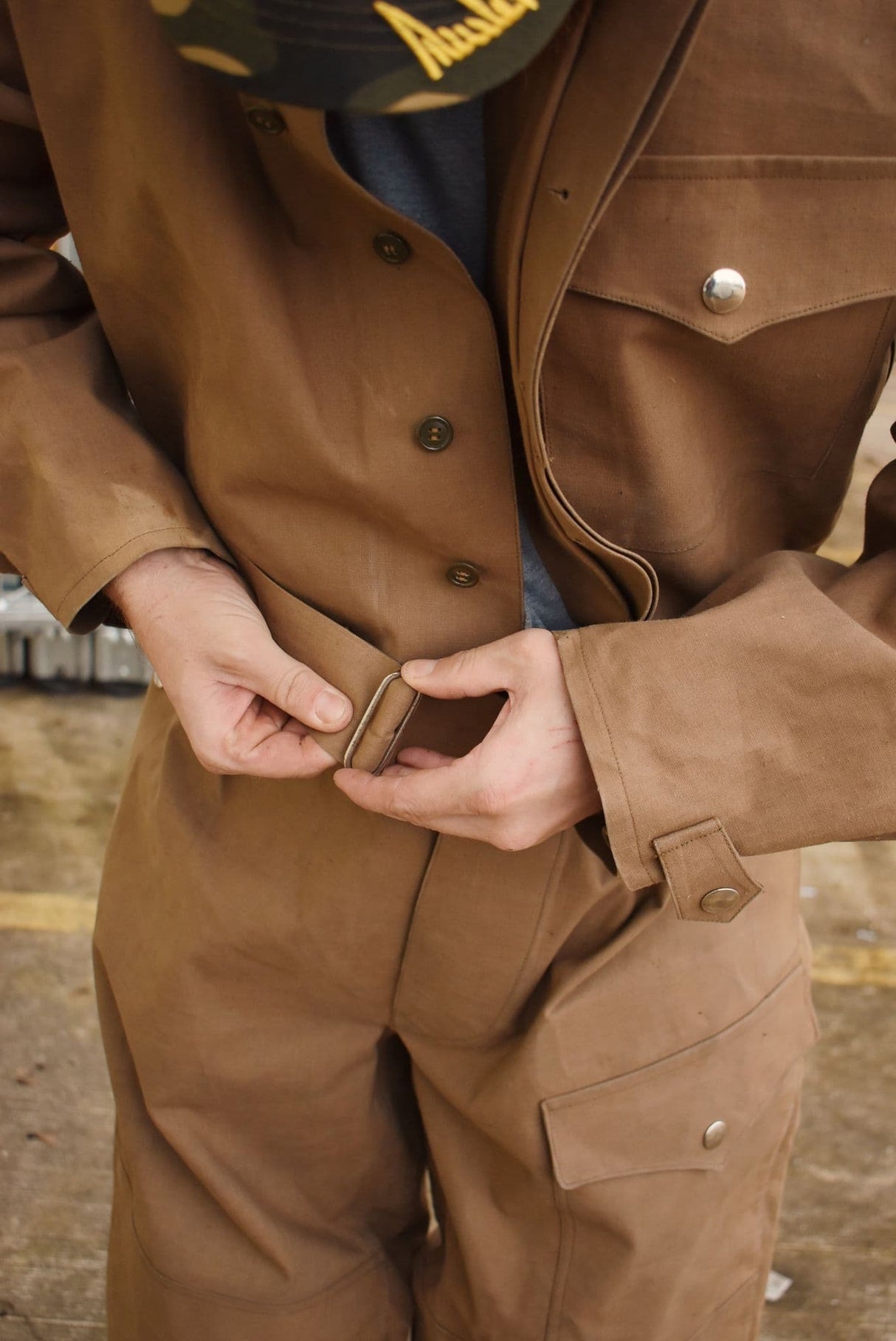 Czech Military Tan Waxed Cotton Overalls