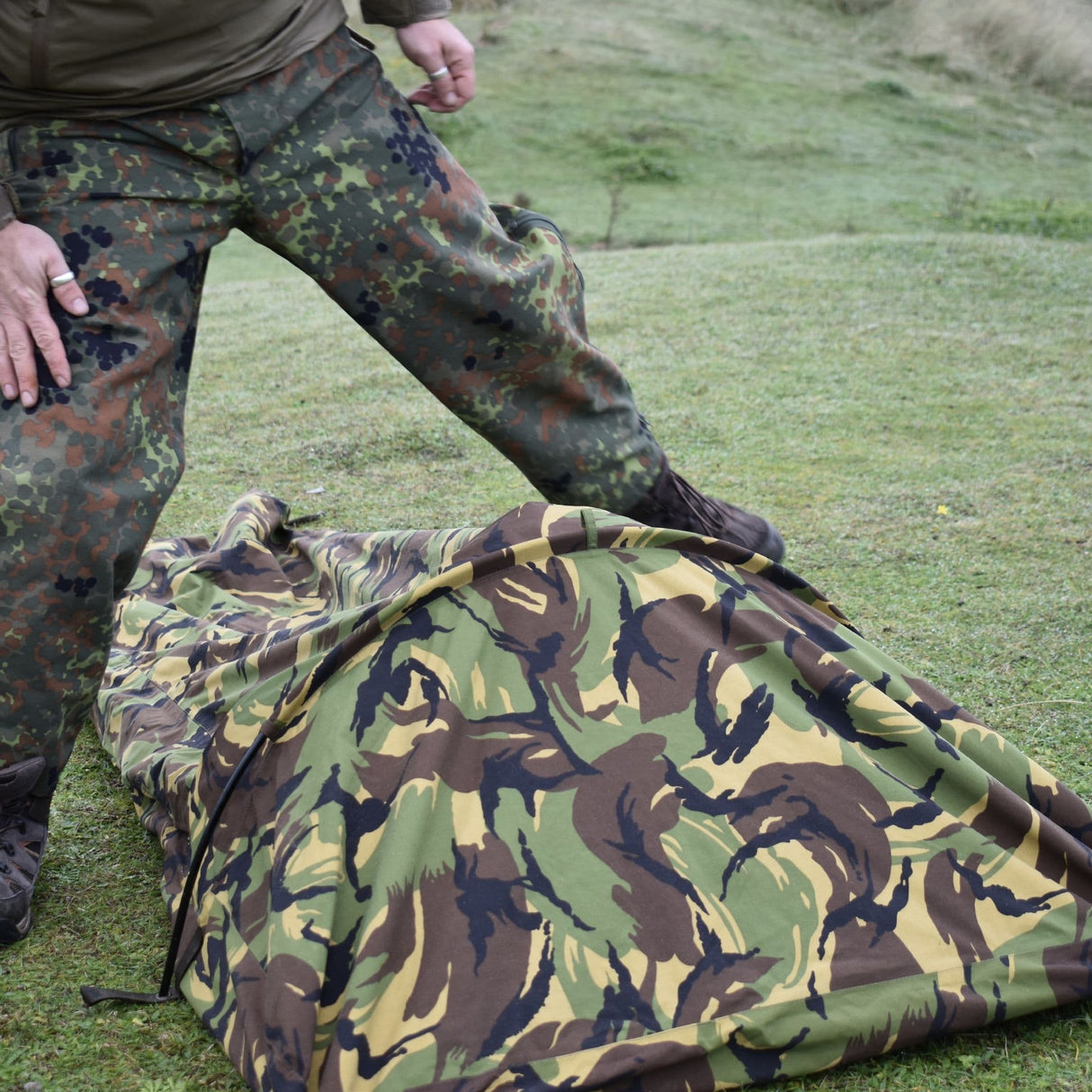 Dutch Army Hooped Bivi Bag GoreTex Camouflage