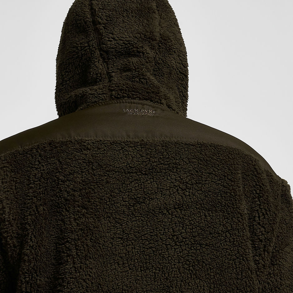 Jack Pyke Sherpa Fleece Hoodie Gen 2 - Dark Olive