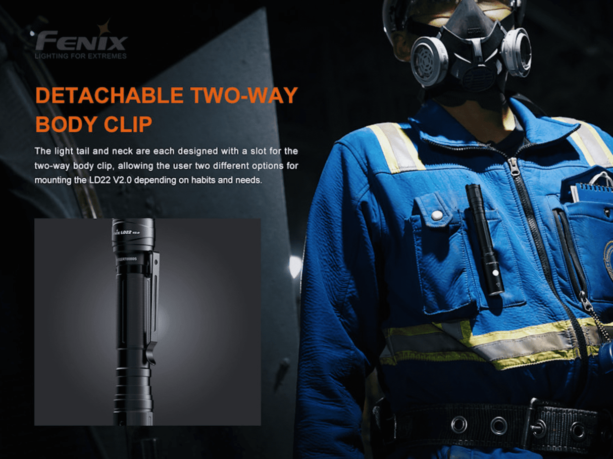 Fenix LD22 V2.0 800 Lumen Multi Purpose Outdoor Flashlight Torch
