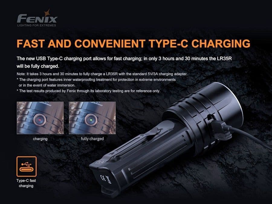 Fenix LR35R 10,000 Lumen Searchlight Torch
