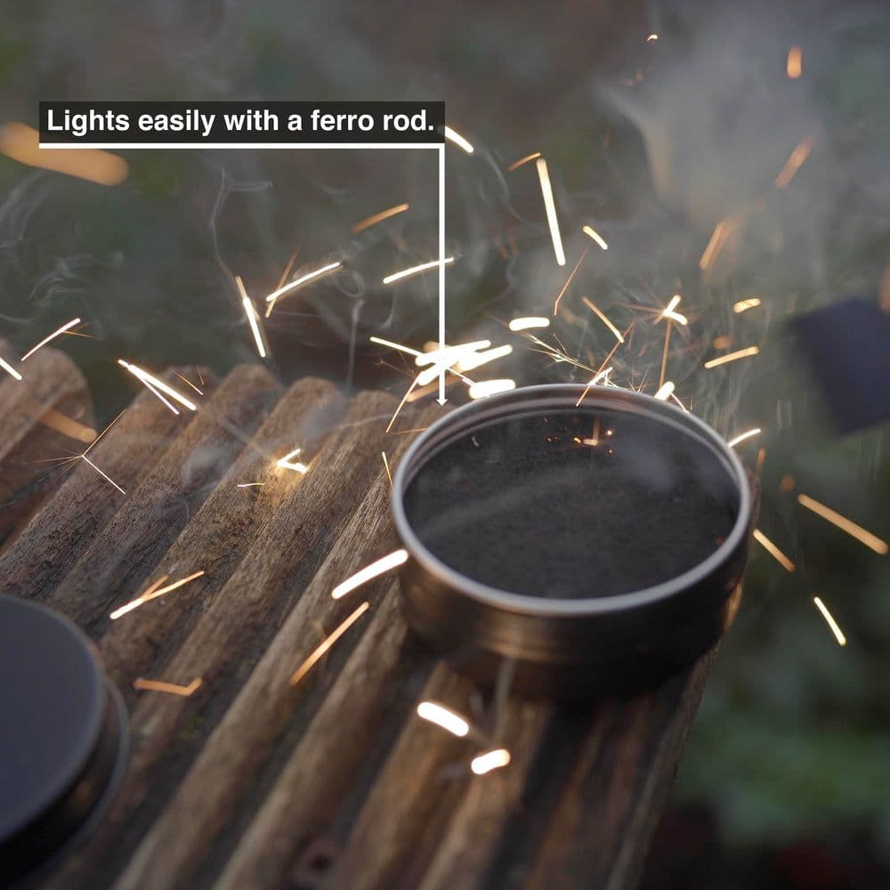 Forest Fundamentals Open Flame Alcohol Tins 4X Graphite Felts