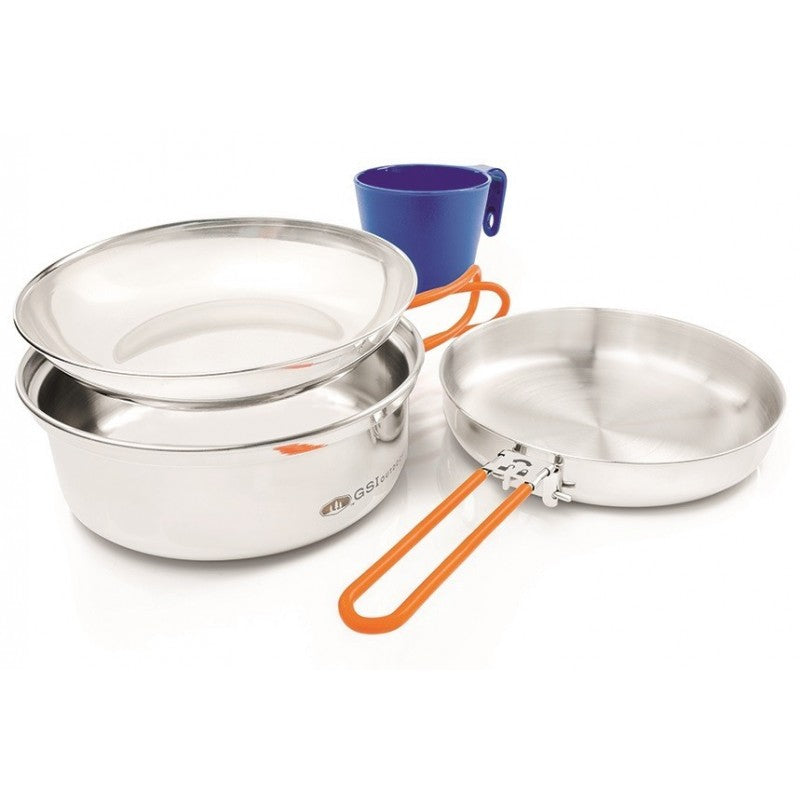 GSI Outdoors Glacier Stainless 1 Person Mess Kit