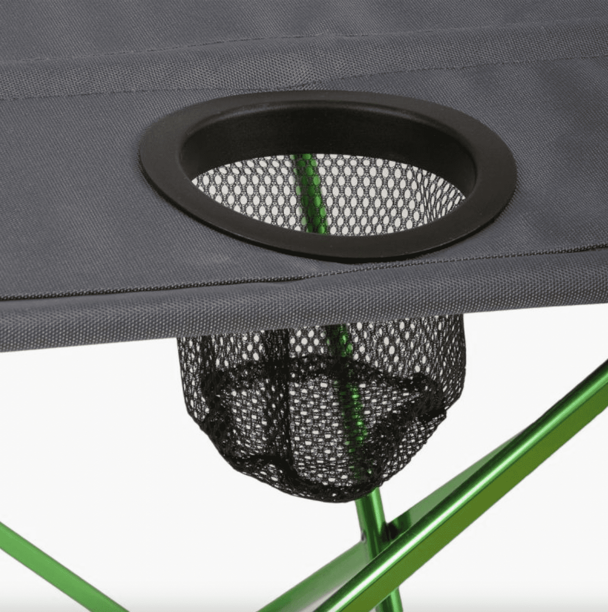 Highlander Ayr Folding Camping Table - Green and Grey