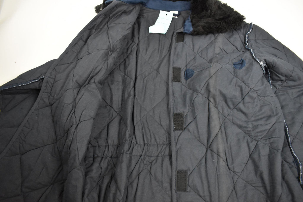 Hungarian Army Quilted Liner and Collar Navy Blue